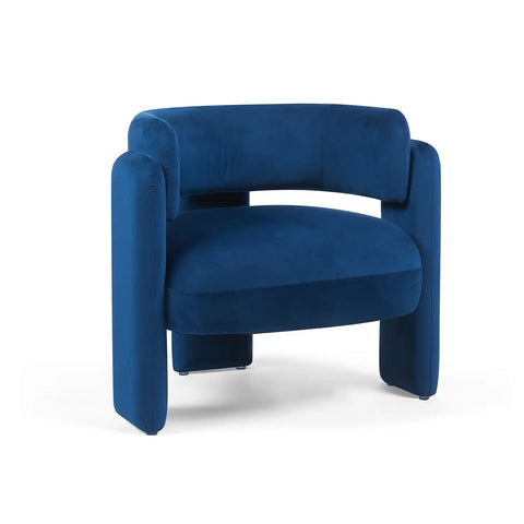 Hailey Dark Navy Velvet Occasional Chair