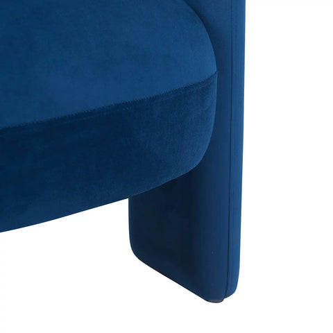 Hailey Dark Navy Velvet Occasional Chair