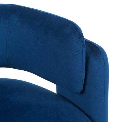 Hailey Dark Navy Velvet Occasional Chair