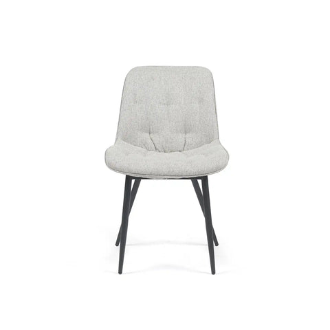 Howard Set of 4 Light Grey Fabric Dining Chairs