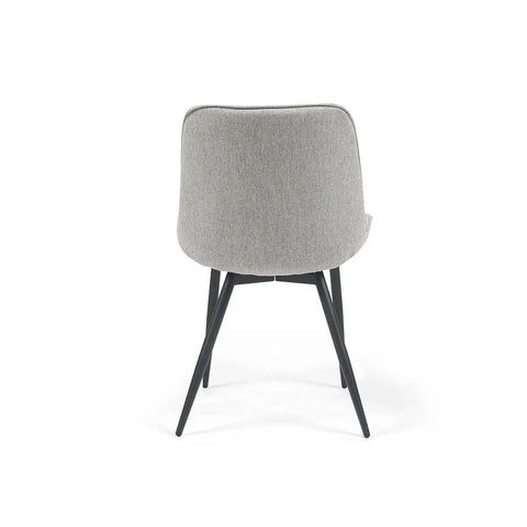 Howard Set of 4 Light Grey Fabric Dining Chairs