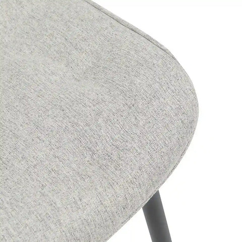 Howard Set of 4 Light Grey Fabric Dining Chairs