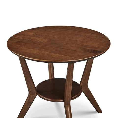 Kobe Round Wooden Side Table