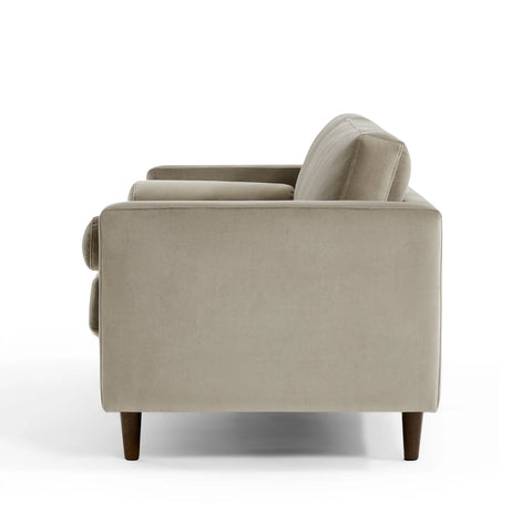 Lennox Velvet 3 Seater Sofa - Calm Grey