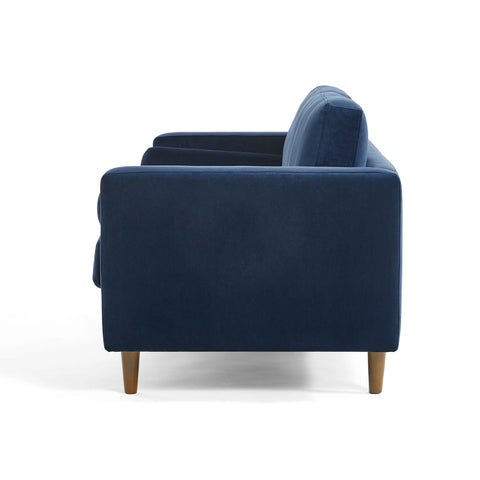 Lennox Velvet 3 Seater Sofa - Navy Blue
