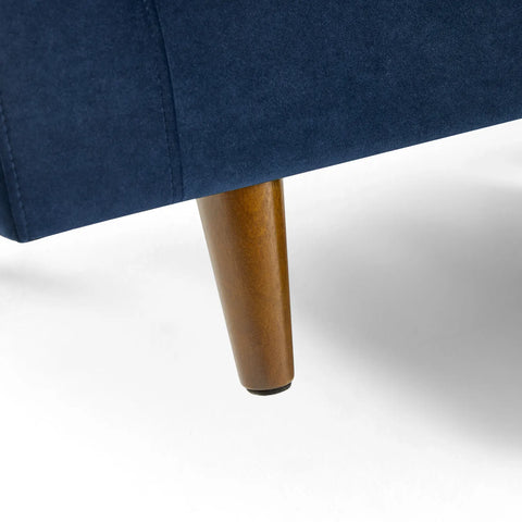 Lennox Velvet 3 Seater Sofa - Navy Blue
