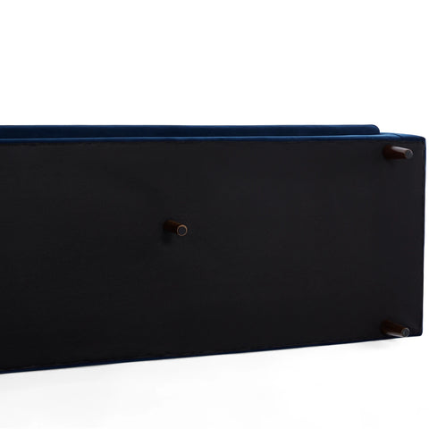Lennox Velvet 3 Seater Sofa - Navy Blue
