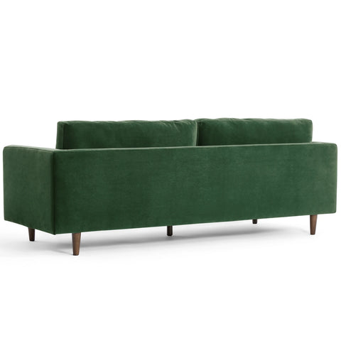 Lennox Velvet 3 Seater Sofa - Dark Green