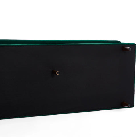 Lennox Velvet 3 Seater Sofa - Dark Green