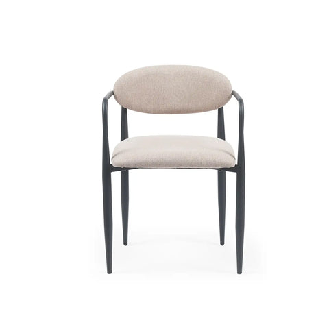 Liam Set of 2 Champagne Fabric Dining Chairs