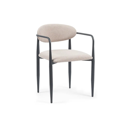 Liam Set of 2 Champagne Fabric Dining Chairs