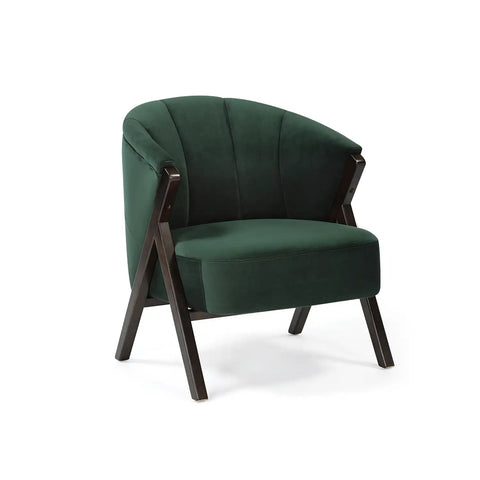 Nico Dark Green Velvet Occasional Chair