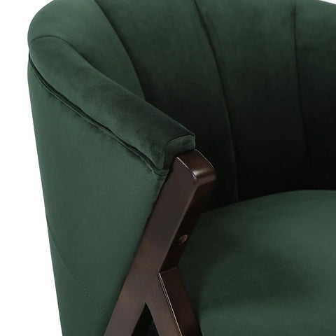 Nico Dark Green Velvet Occasional Chair