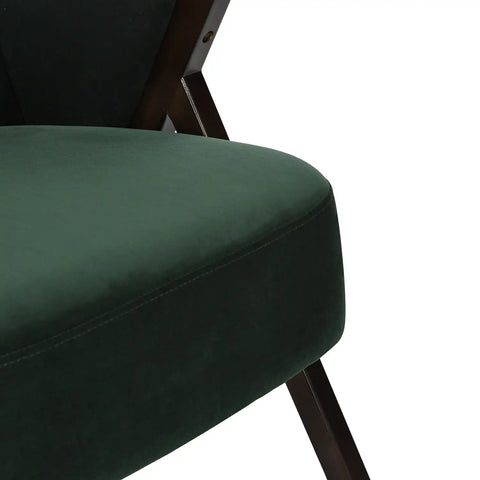 Nico Dark Green Velvet Occasional Chair