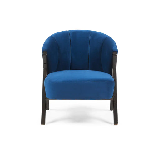 Nico Dark Navy Velvet Occasional Chair