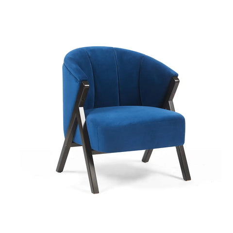 Nico Dark Navy Velvet Occasional Chair