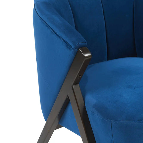 Nico Dark Navy Velvet Occasional Chair