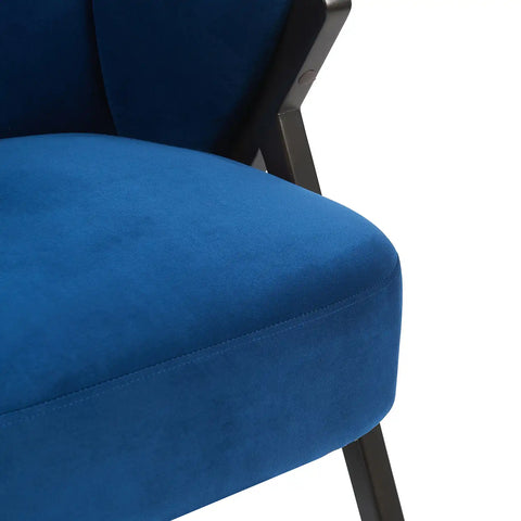 Nico Dark Navy Velvet Occasional Chair