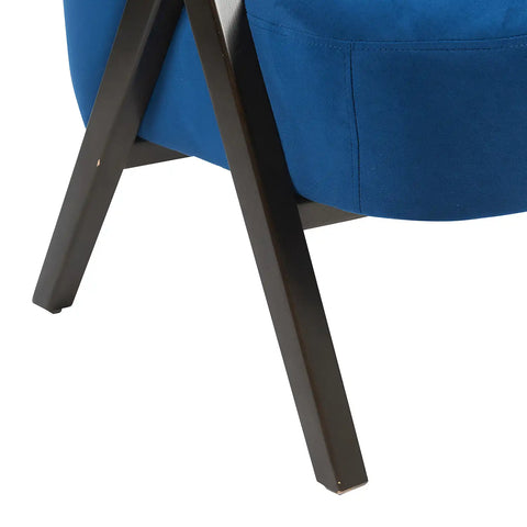 Nico Dark Navy Velvet Occasional Chair