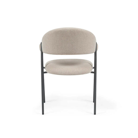 Noah Set of 2 Champagne Fabric Dining Chairs