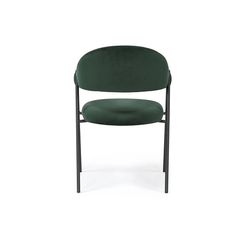 Noah Set of 2 Dark Green Velvet Dining Chairs