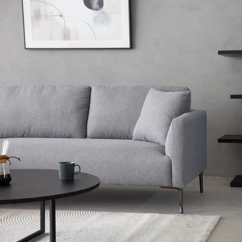 Barry Fabric Right Corner Sofa - Dark Grey