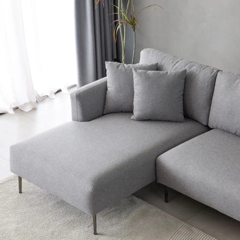Barry Fabric Right Corner Sofa - Dark Grey