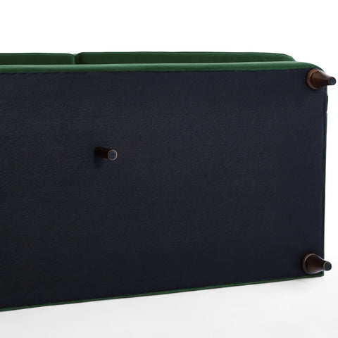Sadie Velvet 3 Seater Sofa - Dark Green