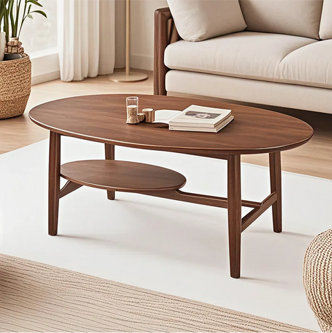 Scala Oval Wooden Coffee Table