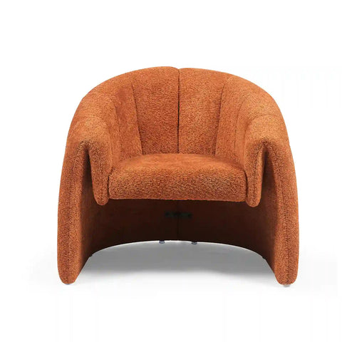 Taylor Orange Textured Fabric Occasional Chair