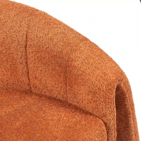 Taylor Orange Textured Fabric Occasional Chair