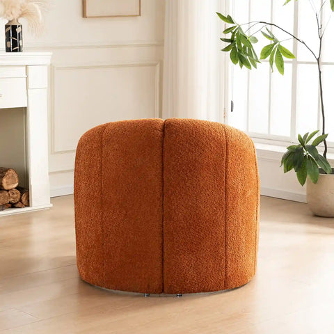 Taylor Orange Textured Fabric Occasional Chair