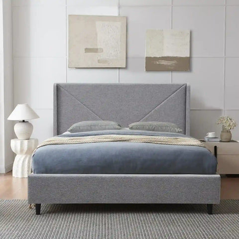 Leonie Grey Doublesize Upholstered Bed