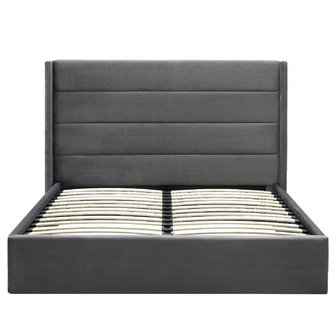 Madi Grey Double Upholstered Bed