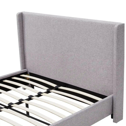 Freya Grey Kingsize Upholstered Bed