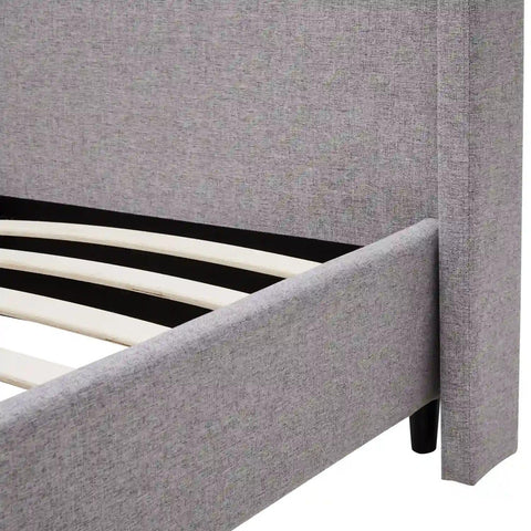 Freya Grey Kingsize Upholstered Bed
