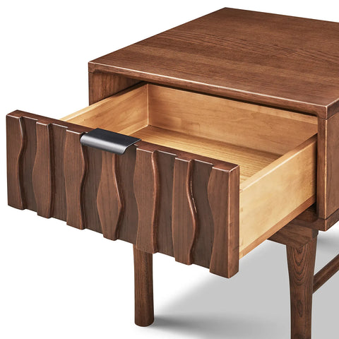Veneto Walnut One Drawer Bedside Cabinet