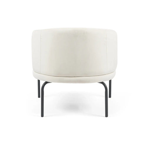 Vivien Beige Velvet Occasional Chair