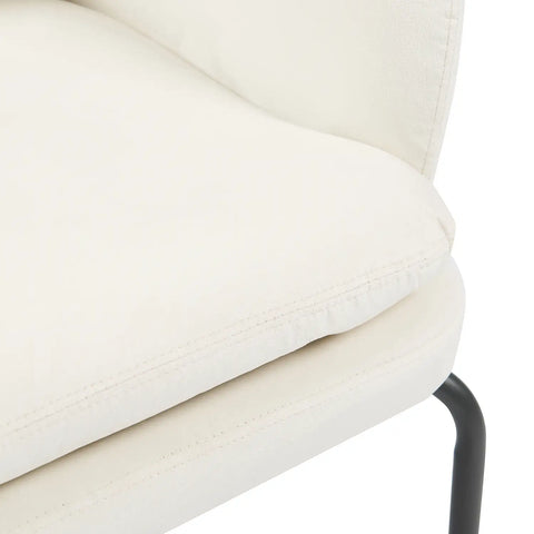Vivien Beige Velvet Occasional Chair
