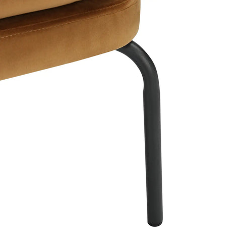 Vivien Caramel Velvet Occasional Chair