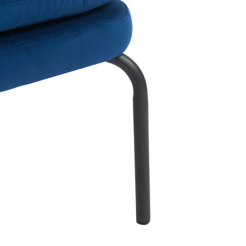Vivien Dark Navy Velvet Occasional Chair