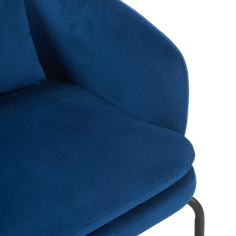 Vivien Dark Navy Velvet Occasional Chair