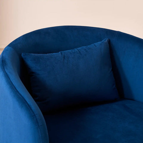 Vivien Dark Navy Velvet Occasional Chair