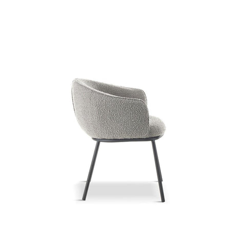 x1 Verve Boucle Grey Dining Chair