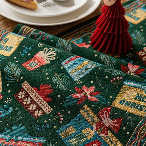 Festive Elegance: Enhance Your Dining with a Christmas Tapestry Runner