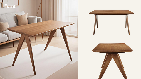 Spring Table Rectangle 🍽️ Spotlight on Furnt’s Spring Rectangle Wooden Dining Table – 145 cm ...
