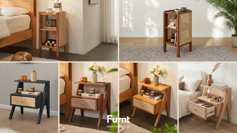 Why Rattan Bedside Cabinets Are Having a Moment (and Why We Love Farrow and Mina)