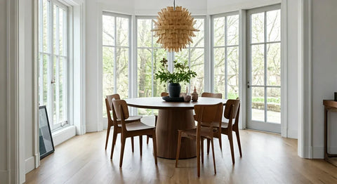 Top Round Solid Wood Dining Room Tables in the UK