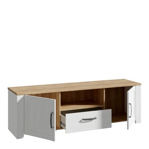 Bohol TV Unit  in Oak & White