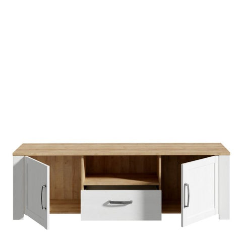 Bohol TV Unit  in Oak & White